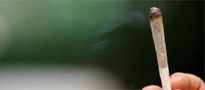 marijuana joint burning