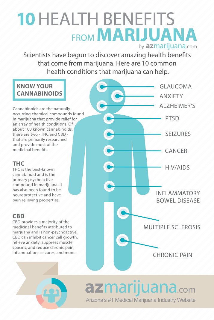 Medical Marijuana Health Benefits Infographic