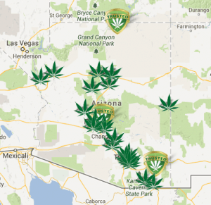 Arizona Dispensaries Map
