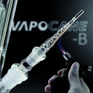 Vapocane B - Clear Glass Vaporizing Bong Attachment