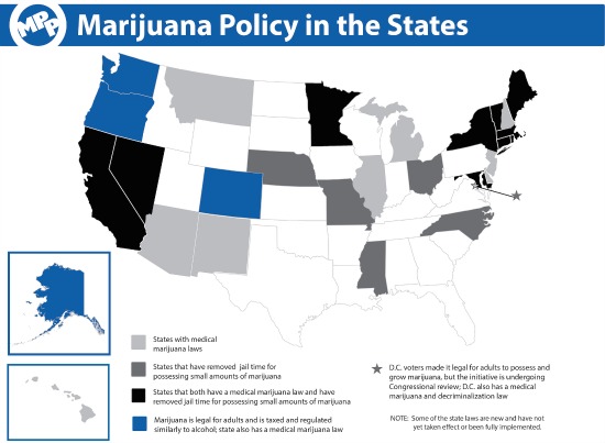 Marijuana Map State
