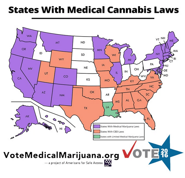 States with Medical Marijuana Laws
